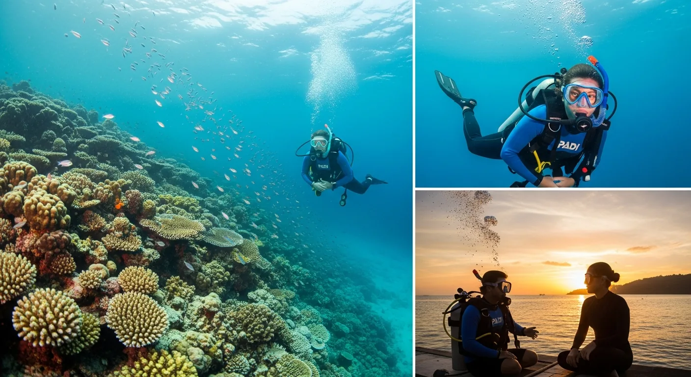 PADI Open Water Course Gili Air — 3-Day Curriculum, Skills